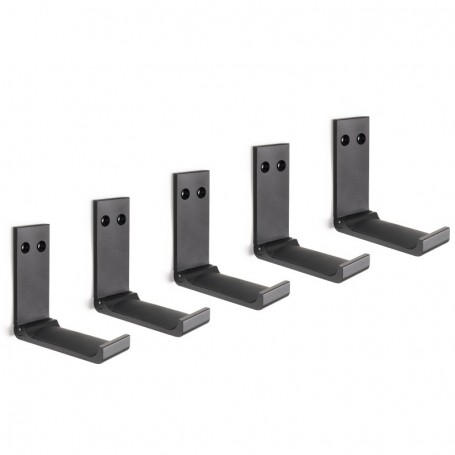 Comprar Colgador de pared plegable Pintado negro Acero al Mejor Precio