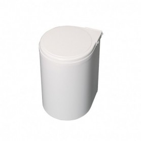 Comprar Contenedor de reciclaje para fijación a puerta con vaso de 13L Plástico blanco Plástico al Mejor Precio