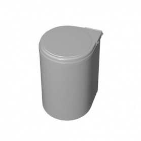 Comprar Contenedor de reciclaje para fijación a puerta con vaso de 13L Plástico gris Plástico al Mejor Precio