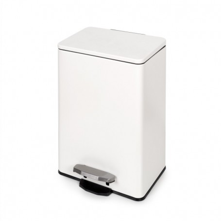 Comprar Contenedor exterior Recycle rectangular con apertura pedal Pintado blanco Aluminio al Mejor Precio