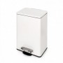 Comprar Contenedor exterior Recycle rectangular con apertura pedal Pintado blanco Aluminio al Mejor Precio