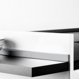 Comprar Copete rectangular para cocina Miniline con accesorios para instalación. 235 m Anodizado satinado Plástico al Mejor Prec