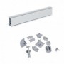 Comprar Copete rectangular para cocina Miniline con accesorios para instalación. 235 m Anodizado satinado Plástico al Mejor Prec