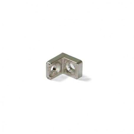 Comprar Escuadra de unión para muebles 205 x 207 mm 2 agujeros Zamak Niquelado 50 ud. al Mejor Precio