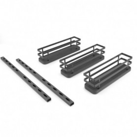 Comprar Especiero de 3 bandejas Titane para mueble de cocina o pared. Gris antracita Acero al Mejor Precio