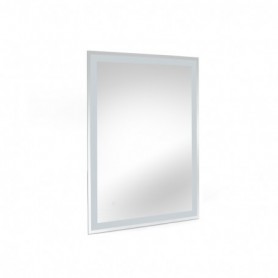 Comprar Espejo de baño Hercules con iluminación LED frontal y decorativa (AC 230V 50Hz) 45 W Aluminio y Cristal al Mejor Precio