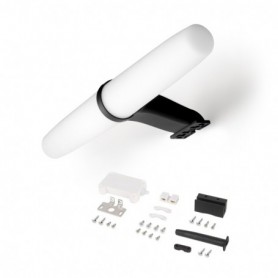 Comprar Foco LED para espejo de baño Gemini (AC 230V 50Hz) 6 W Pintado negro Plástico y Aluminio al Mejor Precio