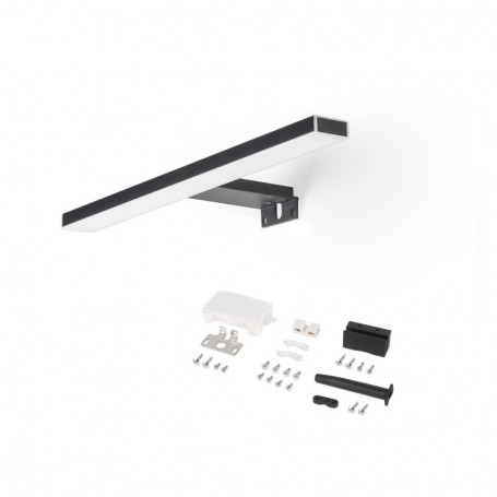 Comprar Foco LED para espejo de baño Leo (AC 230V 50Hz) 6 W Pintado negro Plástico al Mejor Precio