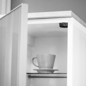 Comprar Interruptor para puerta armario Plástico Blanco 10 ud. al Mejor Precio