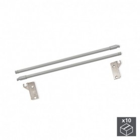 Comprar Juego Barandillas para cajón Ultrabox D. 10 mm Prof. 450 mm Acero Gris metalizado 10 ud. al Mejor Precio