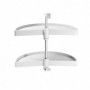 Comprar Juego de bandejas giratorias Shelvo 1/2 luna 800 Plástico blanco Plástico y Aluminio al Mejor Precio