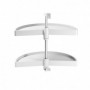 Comprar Juego de bandejas giratorias Shelvo 1/2 luna 800 Plástico blanco Plástico y Aluminio al Mejor Precio