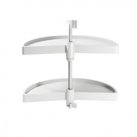 Comprar Juego de bandejas giratorias Shelvo 1/2 luna 900 Plástico blanco Plástico y Aluminio al Mejor Precio