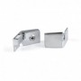 Comprar Juego de bisagras para puerta de cristal canto interior 4-5 mm espesor Zamak Cromado brillo al Mejor Precio