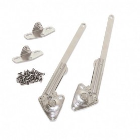 Comprar Juego de compases para puertas de arcón fuerza 20-70 kg x cm Acero y zamak Niquelado al Mejor Precio