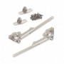 Comprar Juego de compases para puertas elevables fuerza 20-70 kg x cm Acero y zamak Niquelado al Mejor Precio