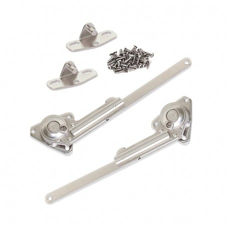 Comprar Juego de compases para puertas elevables fuerza 20-70 kg x cm Acero y zamak Niquelado al Mejor Precio