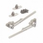 Comprar Juego de compases para puertas elevables fuerza 20-70 kg x cm Acero y zamak Niquelado al Mejor Precio