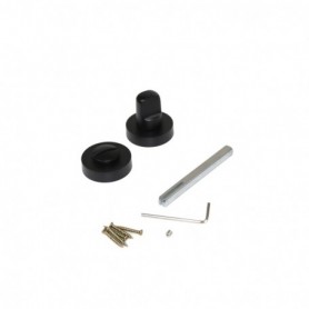 Comprar Juego de condena con roseta redonda para puertas de interior diámetro 35 mm zamak negro 5 un al Mejor Precio