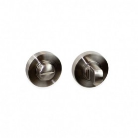 Comprar Juego de condena con roseta redonda para puertas de interior diámetro 35 mm zamak níquel satinado 5 un al Mejor Precio