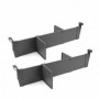 Comprar Juego de divisores para interior de cajones Vertex-Concept 600 Gris antracita Aluminio y Plástico al Mejor Precio