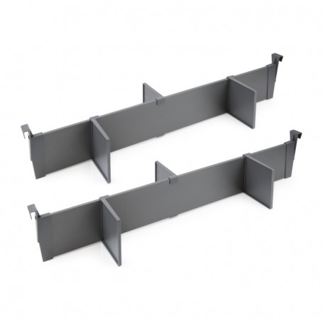 Comprar Juego de divisores para interior de cajones Vertex-Concept 900 Gris antracita Aluminio y Plástico al Mejor Precio