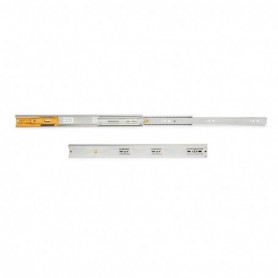 Comprar Juego de guías de bolas para cajones con extracción total y cierre suave altura 45 mm 600 Cincado Acero al Mejor Precio