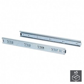 Comprar Juego de guías para cajones de bolas 45x 350 mm extracción total Cincado 5 ud. al Mejor Precio