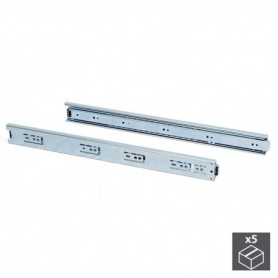 Comprar Juego de guías para cajones de bolas 45x 400 mm extracción total Cincado 5 ud. al Mejor Precio