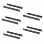 Comprar Juego de guías para cajones de bolas 45x 500 mm extracción total Negro 5 ud. al Mejor Precio