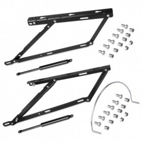 Comprar Juego de mecanismos elevables para cama canapé frontal 135 cm Pintado negro Acero al Mejor Precio