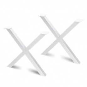 Comprar Juego de patas Cross para mesa 695 Pintado blanco Acero al Mejor Precio