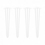 Comprar Juego de patas Hairpin de 3 varillas para mesa 710 Pintado blanco Acero al Mejor Precio