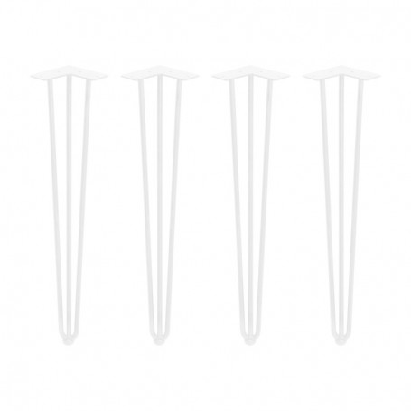 Comprar Juego de patas Hairpin de 3 varillas para mesa 710 Pintado blanco Acero al Mejor Precio