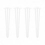 Comprar Juego de patas Hairpin de 3 varillas para mesa 710 Pintado blanco Acero al Mejor Precio