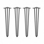 Comprar Juego de patas Hairpin de 3 varillas para mesa 710 Pintado negro Acero al Mejor Precio