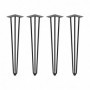 Comprar Juego de patas Hairpin de 3 varillas para mesa 710 Pintado negro Acero al Mejor Precio