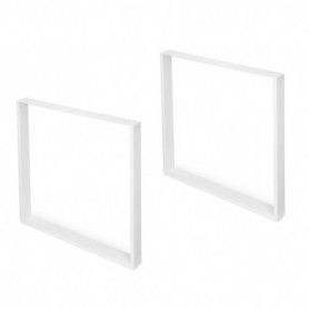 Comprar Juego de patas rectangulares Square para mesa 600 Pintado blanco Acero 2040112 al Mejor Precio