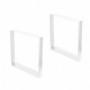 Comprar Juego de patas rectangulares Square para mesa 600 Pintado blanco Acero 2040012 al Mejor Precio