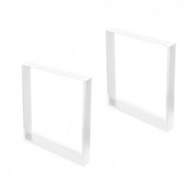 Comprar Juego de patas rectangulares Square para mesa 600 Pintado blanco Acero 2040012 al Mejor Precio
