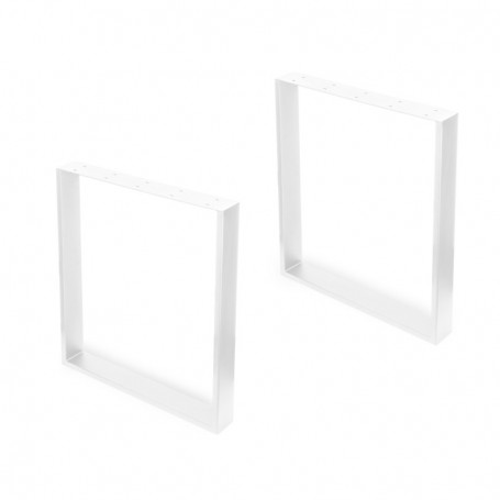 Comprar Juego de patas rectangulares Square para mesa 600 Pintado blanco Acero 2040012 al Mejor Precio