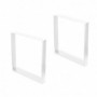 Comprar Juego de patas rectangulares Square para mesa 600 Pintado blanco Acero 2040012 al Mejor Precio
