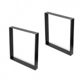 Comprar Juego de patas rectangulares Square para mesa 800 Pintado negro Acero 2040014 al Mejor Precio