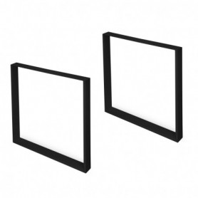 Comprar Juego de patas rectangulares Square para mesa 800 Pintado negro Acero 2040114 al Mejor Precio