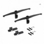 Comprar Juego de soportes Zero para un estante de madera Pintado negro texturizado Zamak al Mejor Precio