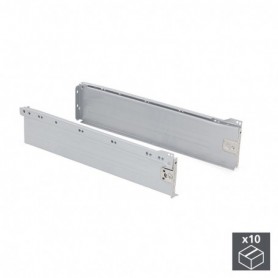 Comprar Kit cajón de cocina Ultrabox altura 118 mm prof. 400 mm Acero Gris metalizado 10 ud. al Mejor Precio