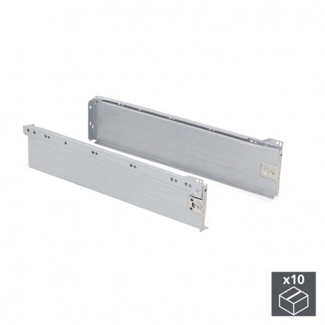 Comprar Kit cajón de cocina Ultrabox altura 118 mm prof. 400 mm Acero Gris metalizado 10 ud. al Mejor Precio