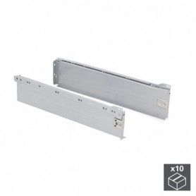 Comprar Kit cajón de cocina Ultrabox altura 118 mm prof. 450 mm Acero Gris metalizado 10 ud. al Mejor Precio