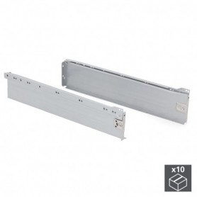 Comprar Kit cajón de cocina Ultrabox altura 118 mm prof. 500 mm Acero Gris metalizado 10 ud. al Mejor Precio