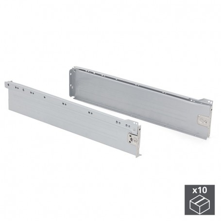 Comprar Kit cajón de cocina Ultrabox altura 118 mm prof. 500 mm Acero Gris metalizado 10 ud. al Mejor Precio
